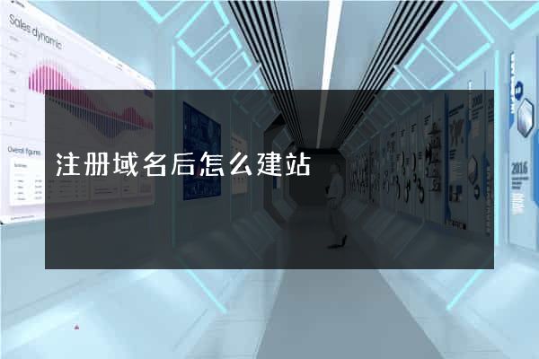 注册域名后怎么建站