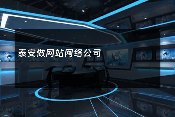 泰安做网站网络公司