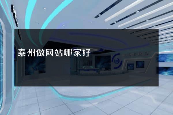 泰州做网站哪家好