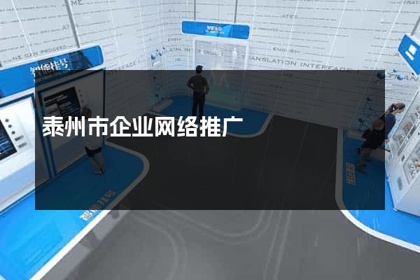 泰州市企业网络推广