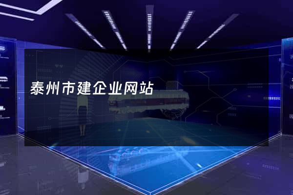 泰州市建企业网站
