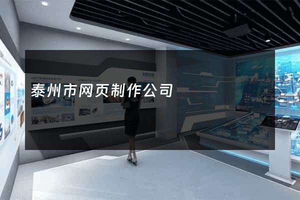 泰州市网页制作公司