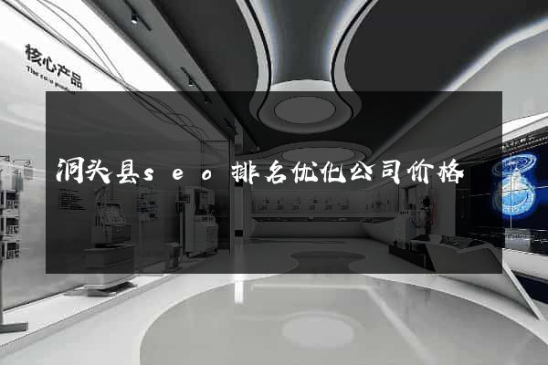 洞头县seo排名优化公司价格