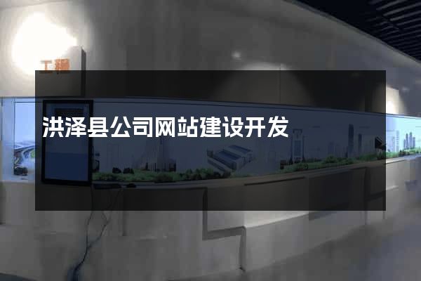 洪泽县公司网站建设开发
