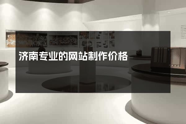 济南专业的网站制作价格