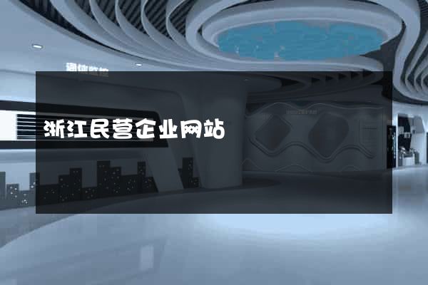 浙江民营企业网站