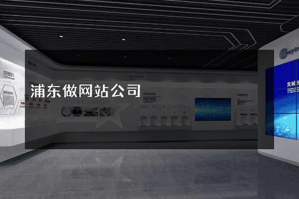 浦东做网站公司