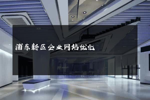 浦东新区企业网站优化