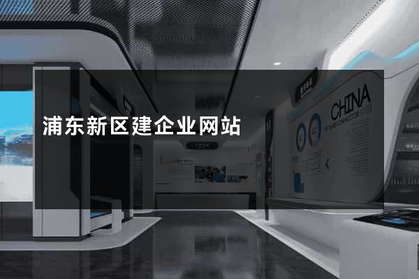 浦东新区建企业网站