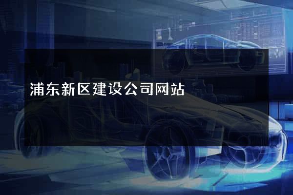 浦东新区建设公司网站