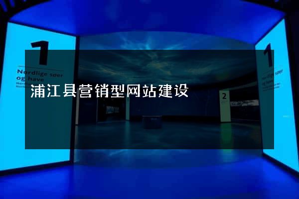 浦江县营销型网站建设