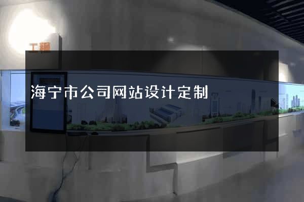 海宁市公司网站设计定制