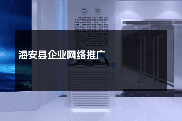 海安县企业网络推广
