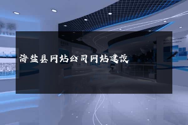 海盐县网站公司网站建设