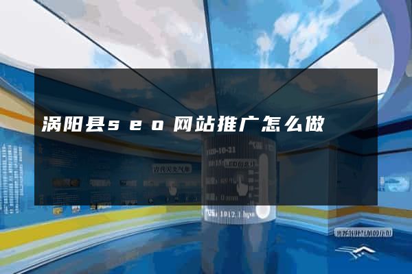 涡阳县seo网站推广怎么做