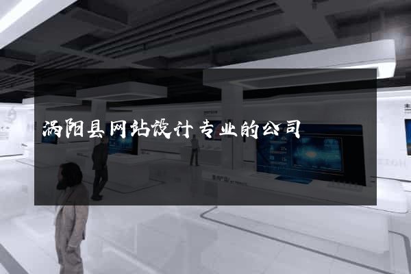 涡阳县网站设计专业的公司