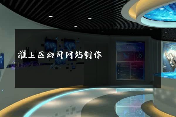 淮上区公司网站制作