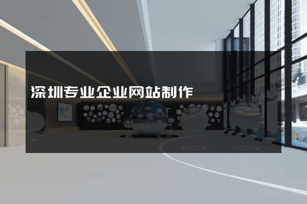 深圳专业企业网站制作