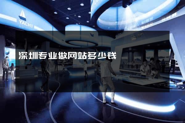 深圳专业做网站多少钱