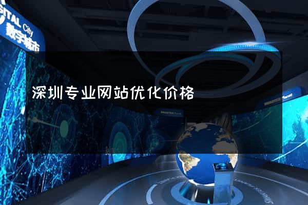 深圳专业网站优化价格