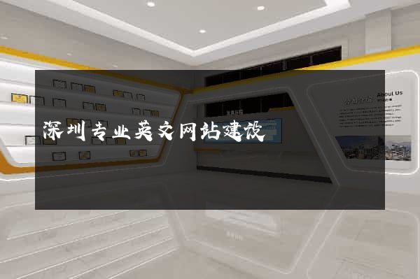 深圳专业英文网站建设