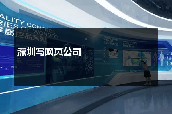 深圳写网页公司
