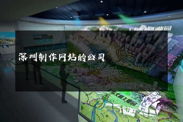 深圳制作网站的公司