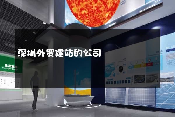 深圳外贸建站的公司