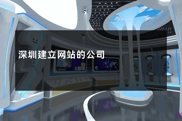 深圳建立网站的公司