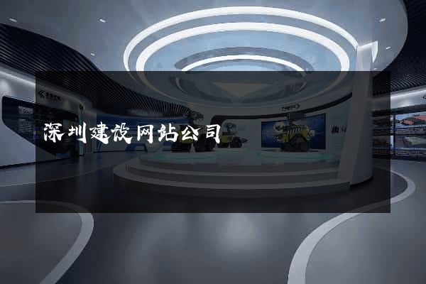深圳建设网站公司