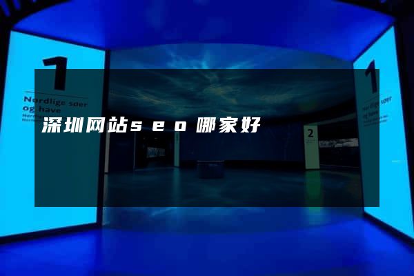 深圳网站seo哪家好