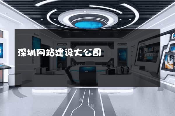 深圳网站建设大公司