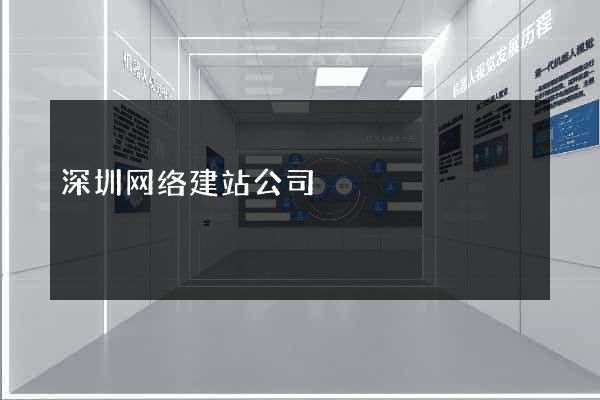 深圳网络建站公司