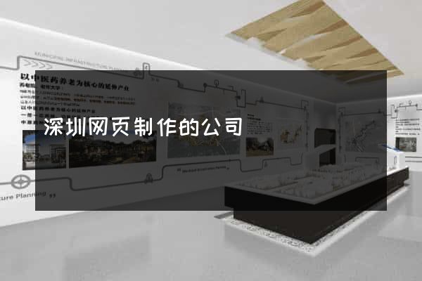 深圳网页制作的公司