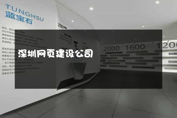 深圳网页建设公司