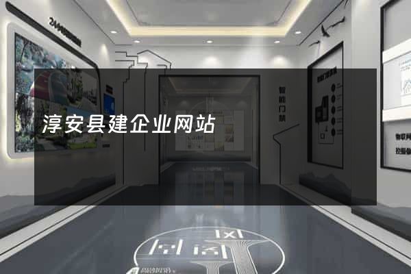 淳安县建企业网站