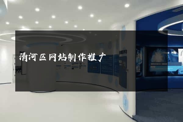 清河区网站制作推广