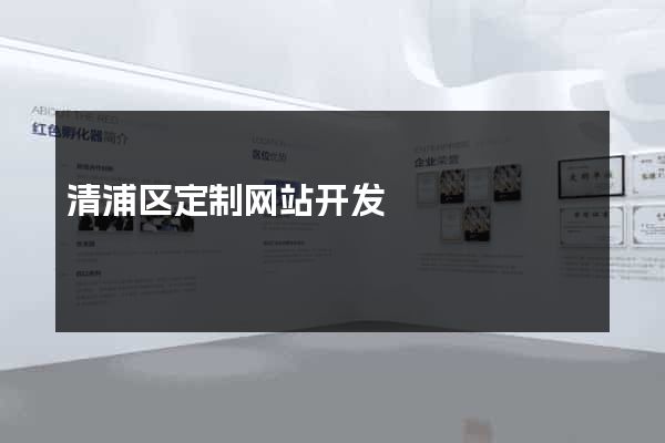 清浦区定制网站开发
