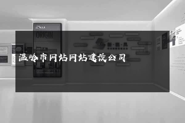 温岭市网站网站建设公司