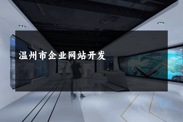 温州市企业网站开发