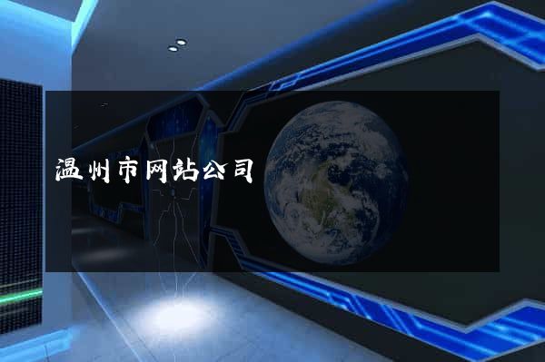 温州市网站公司