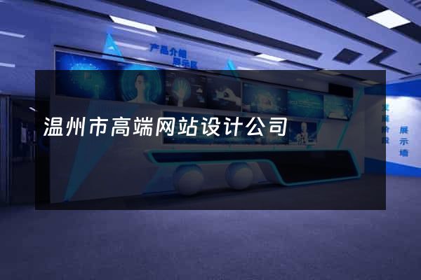 温州市高端网站设计公司