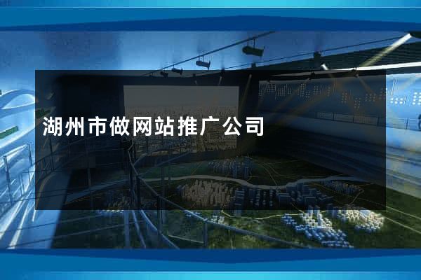 湖州市做网站推广公司