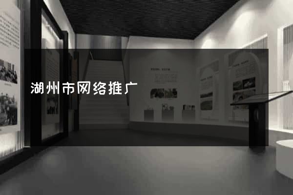 湖州市网络推广