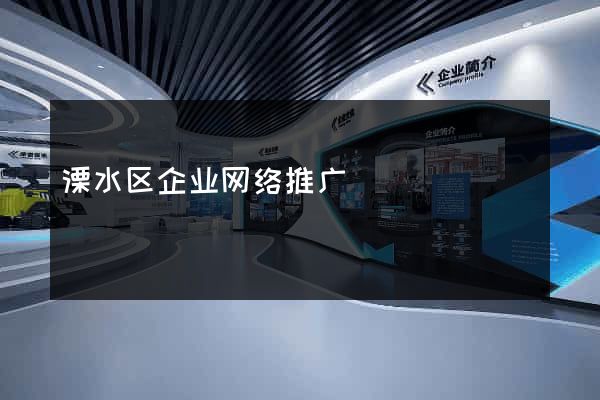 溧水区企业网络推广