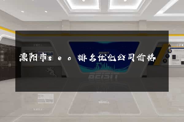 溧阳市seo排名优化公司价格