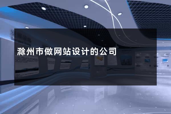 滁州市做网站设计的公司
