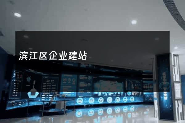 滨江区企业建站