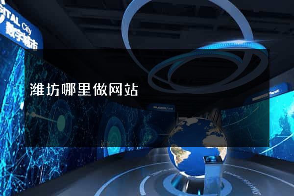 潍坊哪里做网站