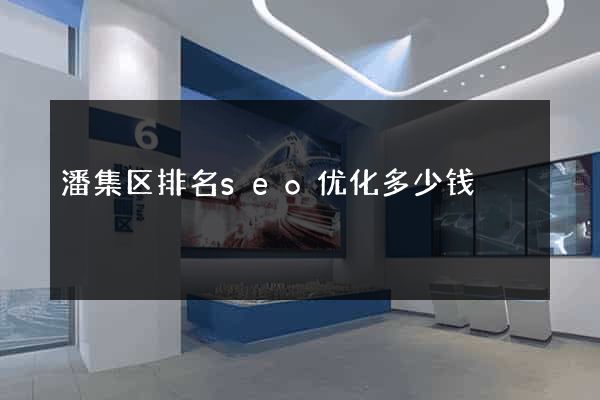 潘集区排名seo优化多少钱